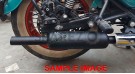 Fit For Royal Enfield Goan Classic 350 Indori Chrome Exhaust Silencer - SPAREZO